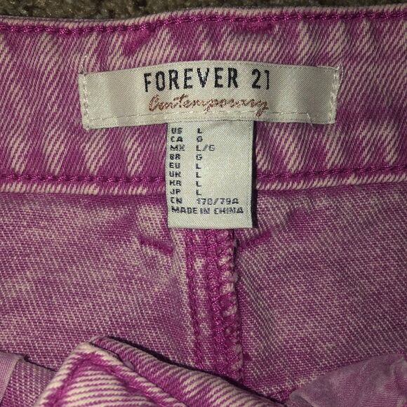 Forever 21 Skirt | Women’s Barbie Pink Button Up Jean 🌸 - Picture 3 of 4